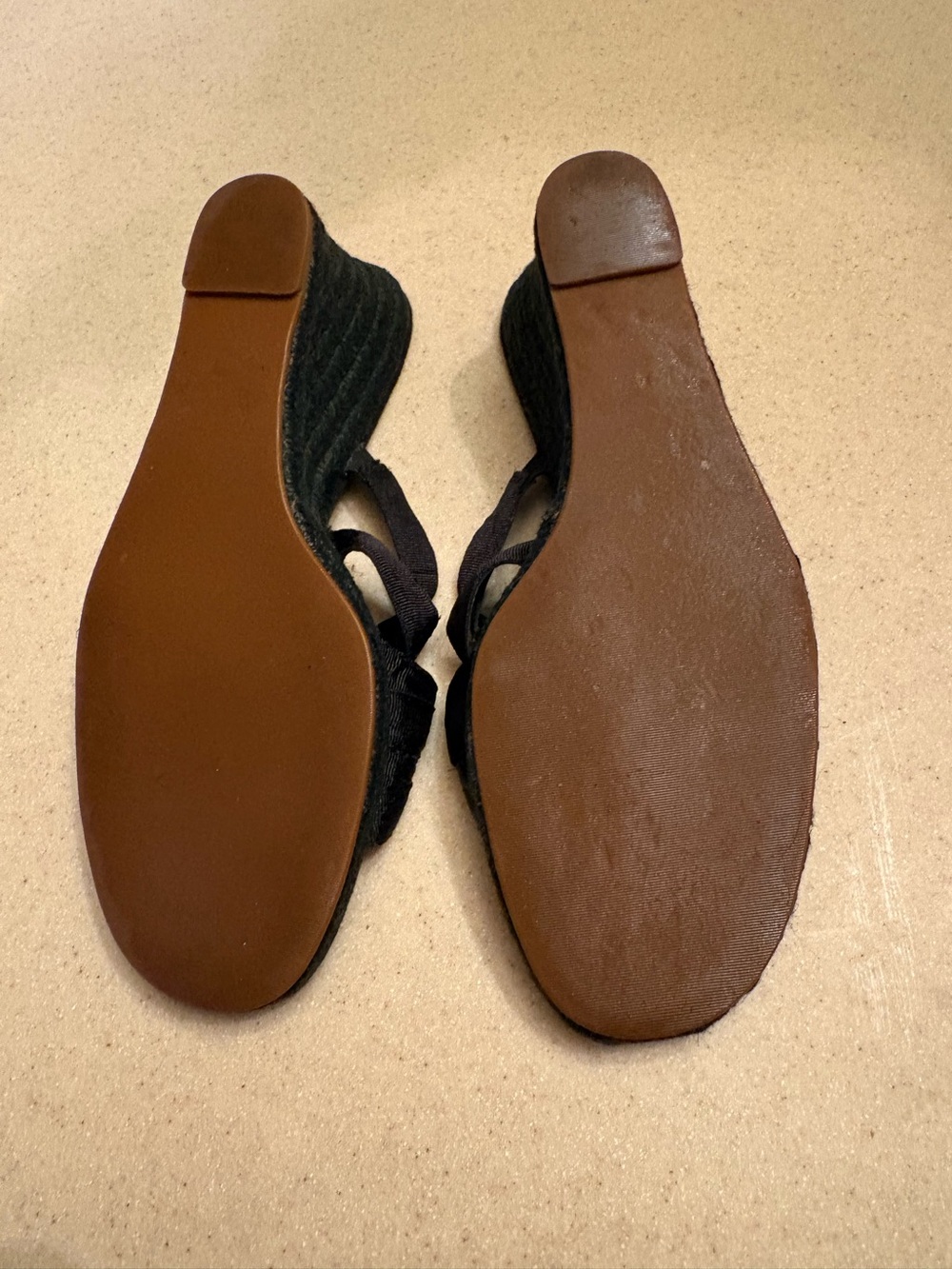 Black Espadrille Wedge Sandals - Women's Villager Liz Claiborne - Picture 5 of 11
